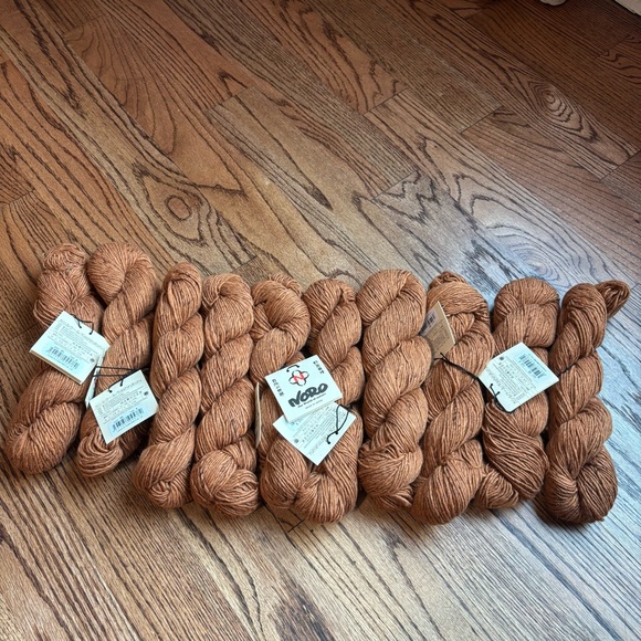 Noro Yarn KASHIRUKURU Lot of 10 Cashmere & Silk Knitting #95 Brown Wool Caramel